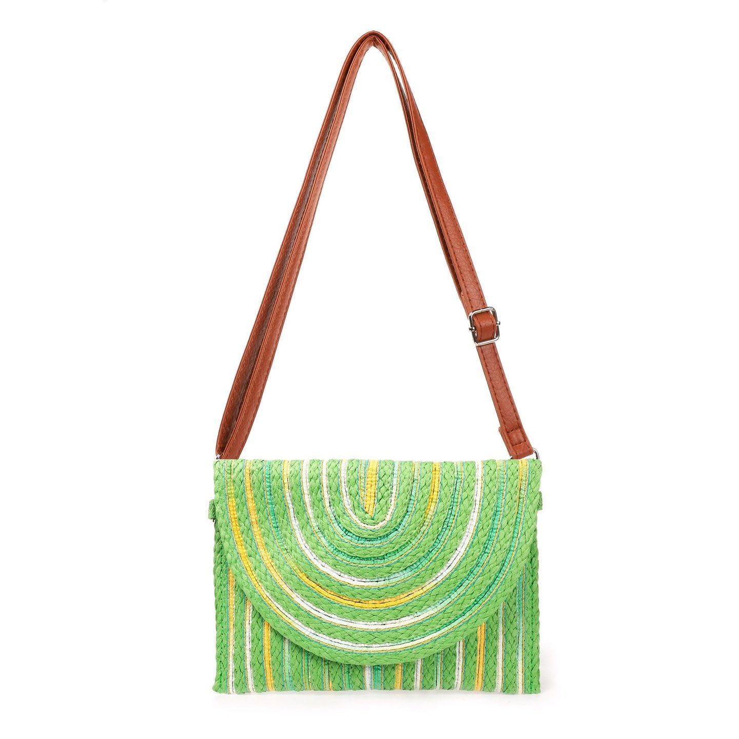 Bolso bandolera paja | Líneas coloridas - image 8