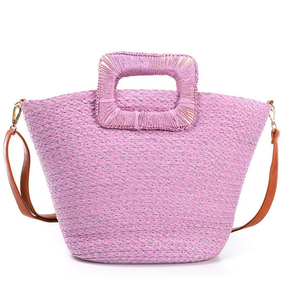 Bolso Paja Mujer | Con Asa Diferenciada - image 3
