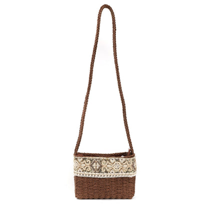 Bolso rafia bordado | Bandolera con lentejuelas - image 6