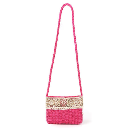 Bolso rafia bordado | Bandolera con lentejuelas - image 7