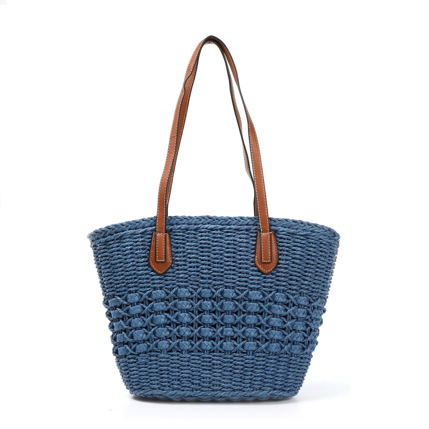 Bolso de rafia | Con asas sintéticas - image 8