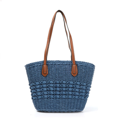 Bolso de rafia | Con asas sintéticas - image 8