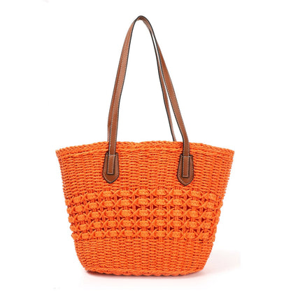 Bolso de rafia | Con asas sintéticas - image 3