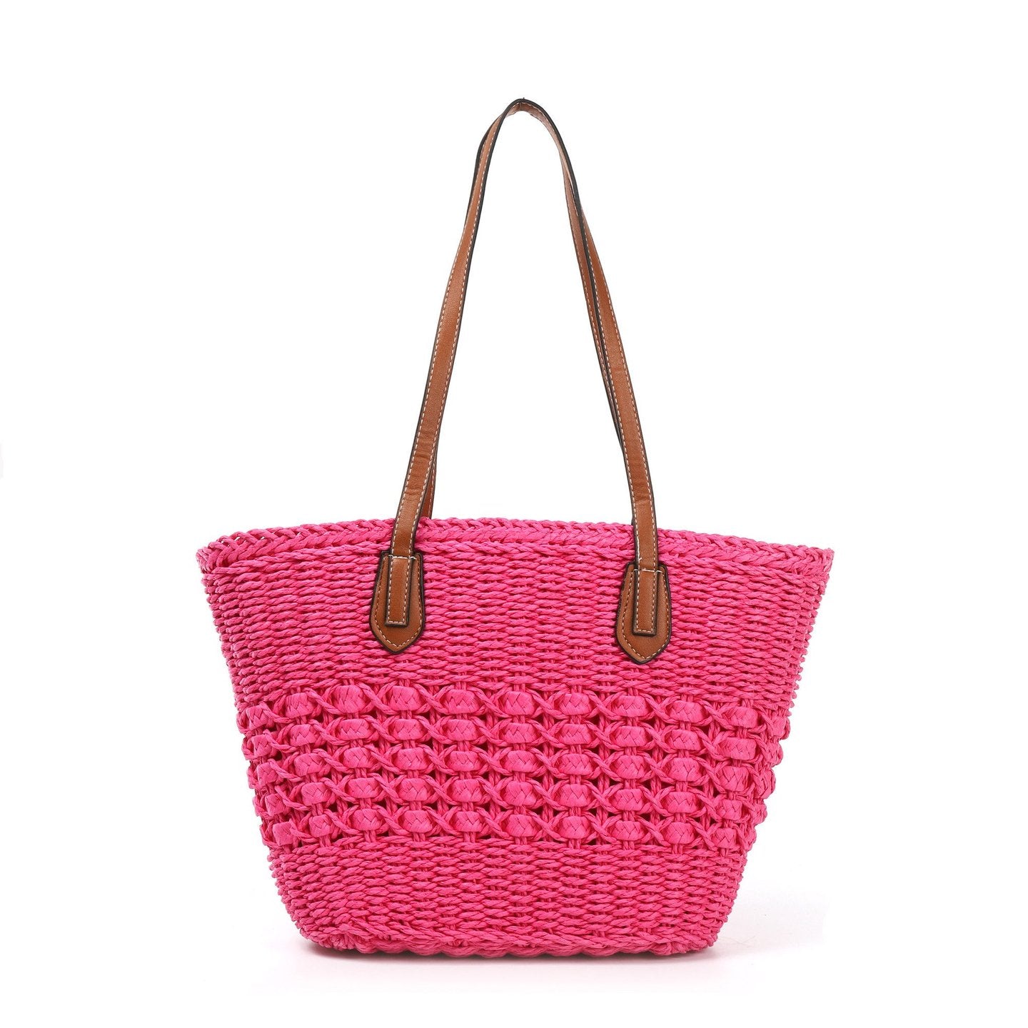 Bolso de rafia | Con asas sintéticas - image 2