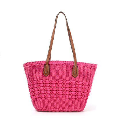 Bolso de rafia | Con asas sintéticas - image 2
