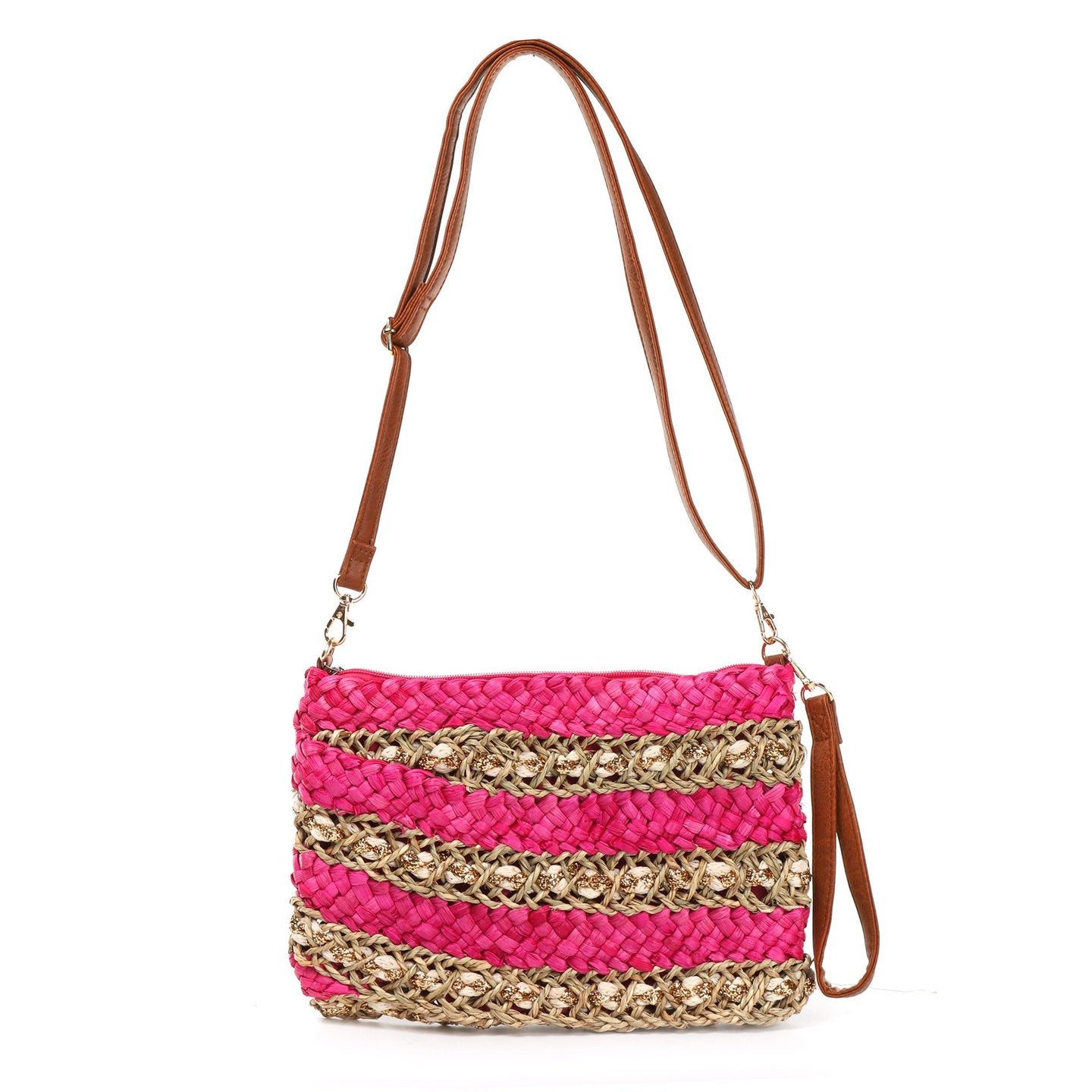 Bolso Paja Bandolera | Entrelazado Brillante - image 3