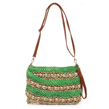 Bolso Paja Bandolera | Entrelazado Brillante - image 4