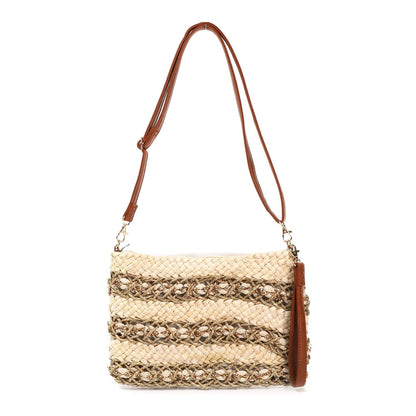 Bolso Paja Bandolera | Entrelazado Brillante - image 6