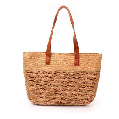 Bolso hombro paja | Detalles dorados - image 5