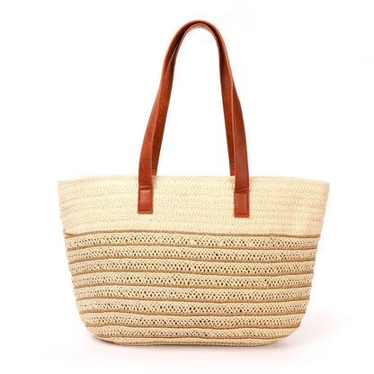 Bolso hombro paja | Detalles dorados - image 6