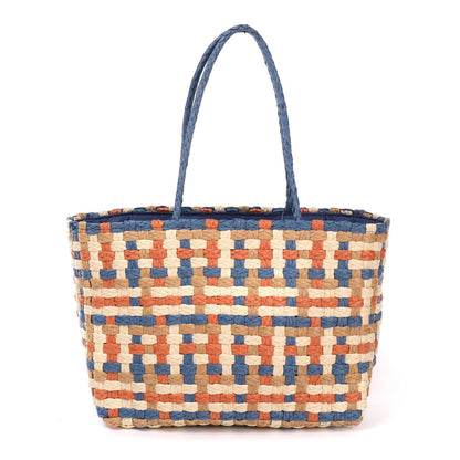 Bolso de Paja Multicolor | Con Cremallera - image 5