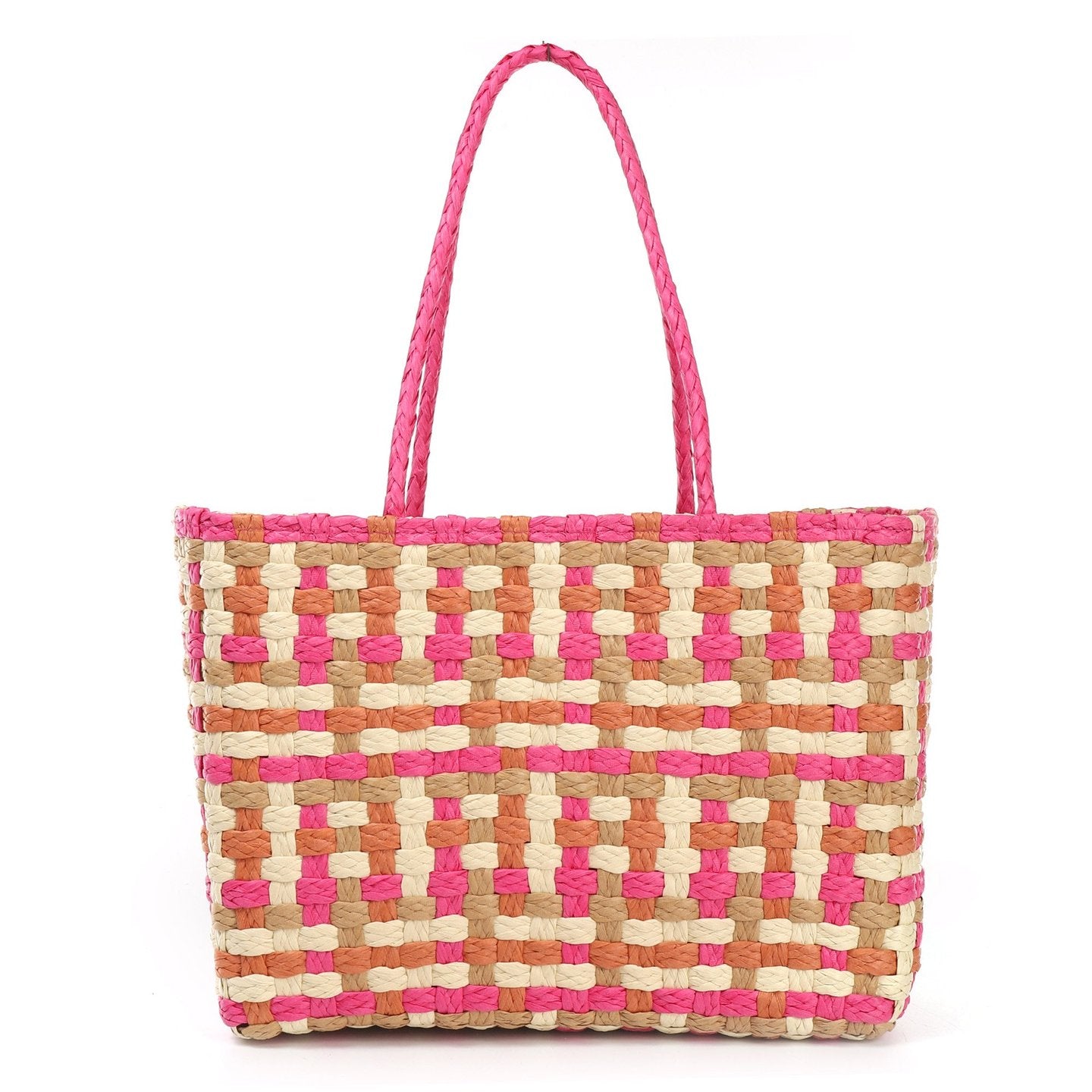 Bolso de Paja Multicolor | Con Cremallera - image 3