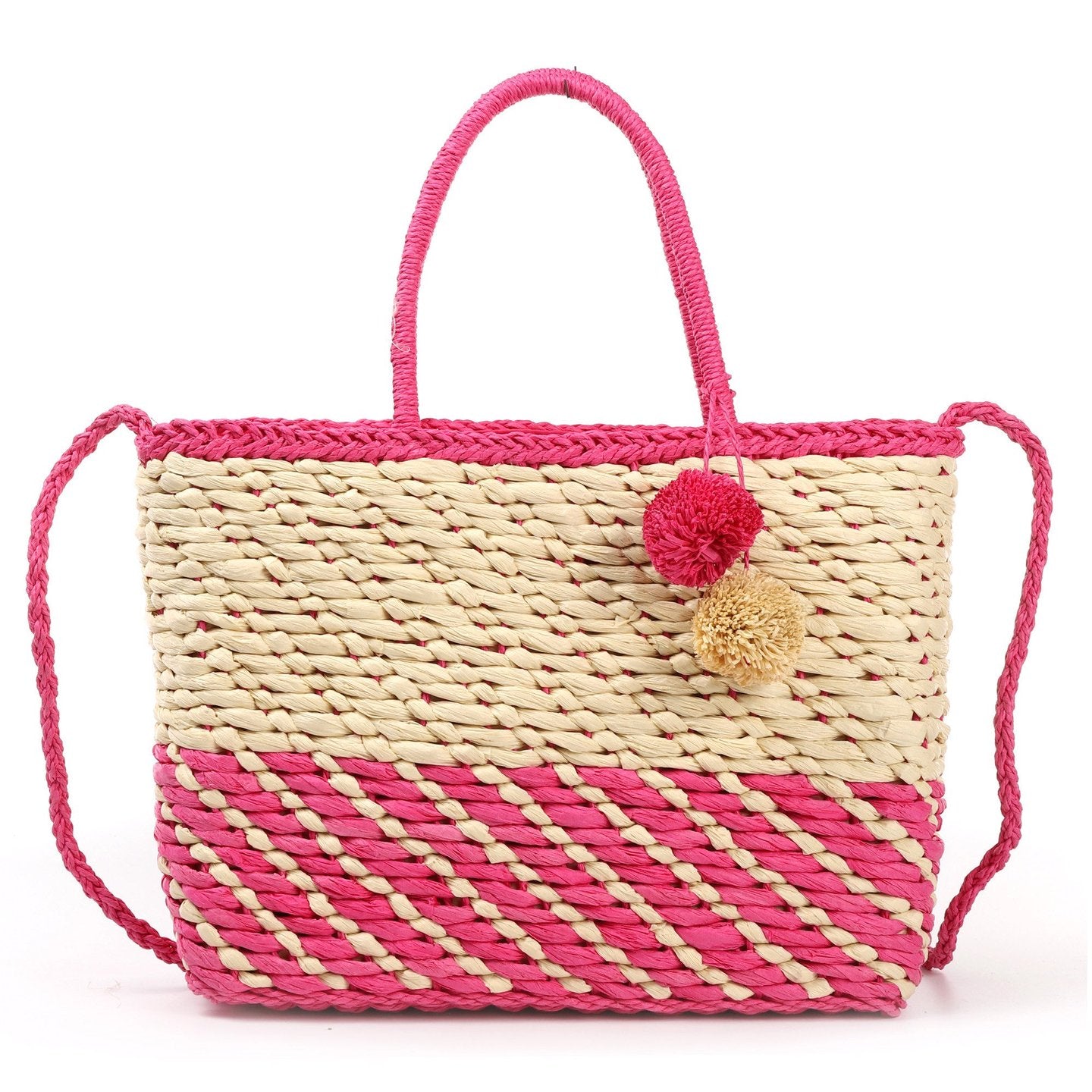Bolso Rafia Pompón | Bloque de Colores - image 3