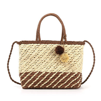 Bolso Rafia Pompón | Bloque de Colores - image 5