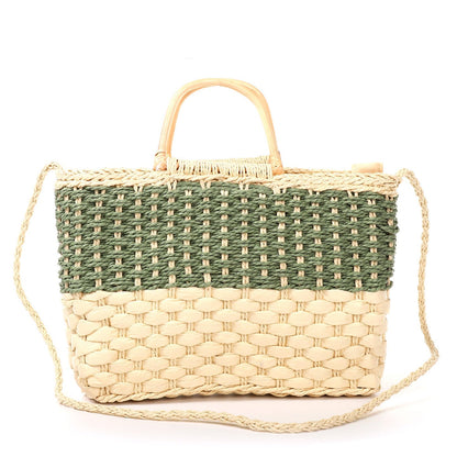 Bolso Rafia Dos Colores | Shopper Espacioso - image 4
