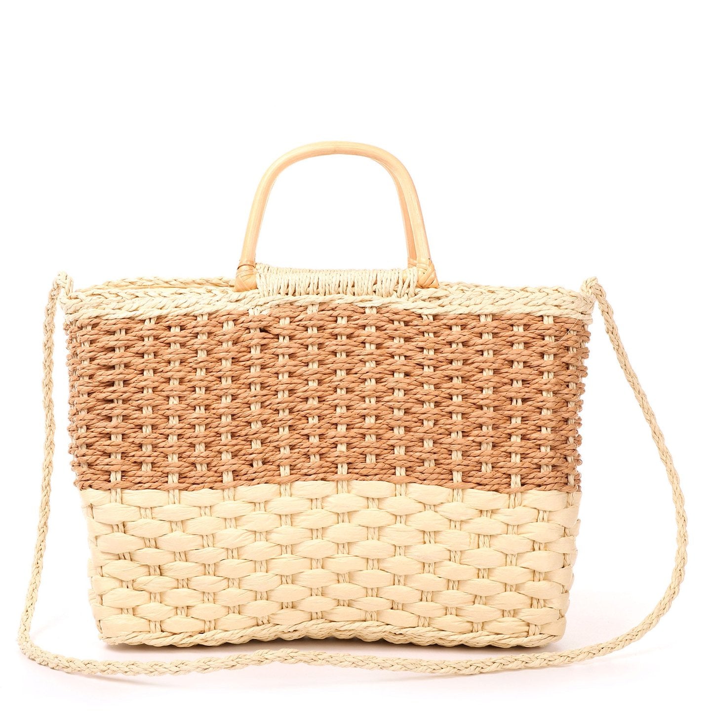 Bolso Rafia Dos Colores | Shopper Espacioso - image 6