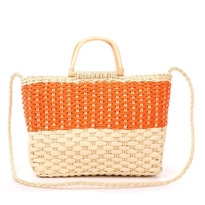 Bolso Rafia Dos Colores | Shopper Espacioso - image 8