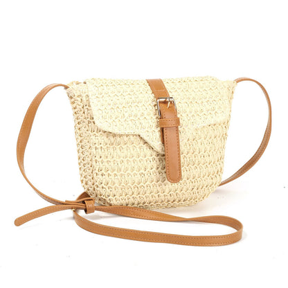 Bolso bandolera paja | Con cremallera - image 2