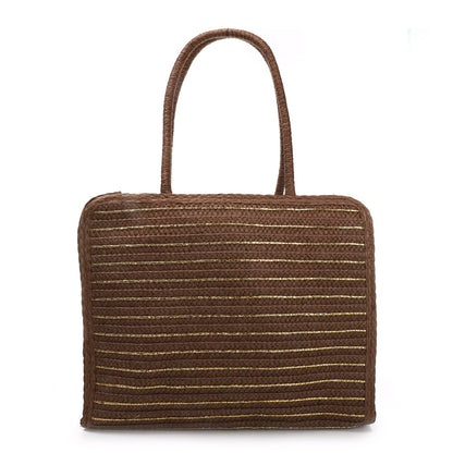 Bolso Paja Dorado | Detalles y Forro - image 5