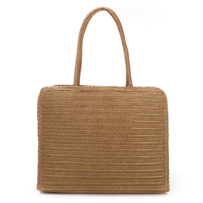 Bolso Paja Dorado | Detalles y Forro - image 2