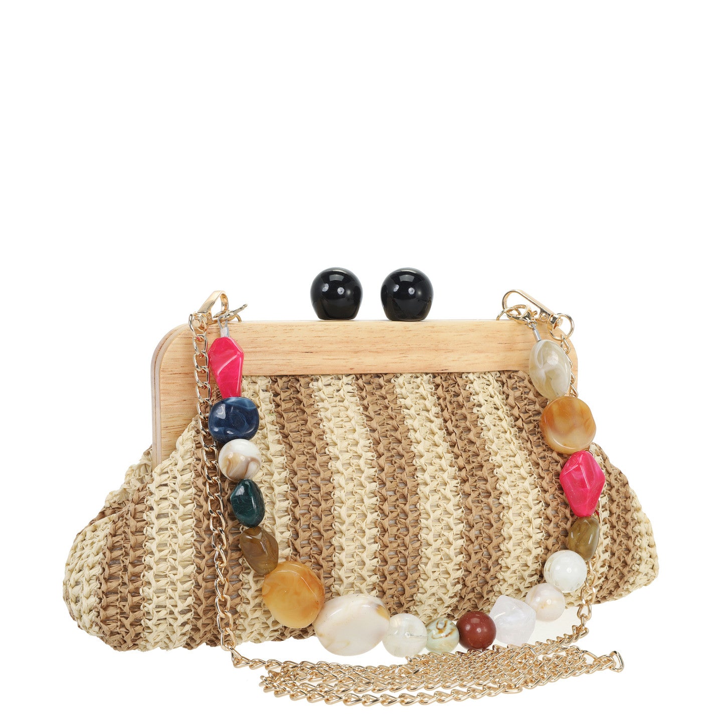 Bolso de Mano en Paja | Accesorio Festivo - image 2