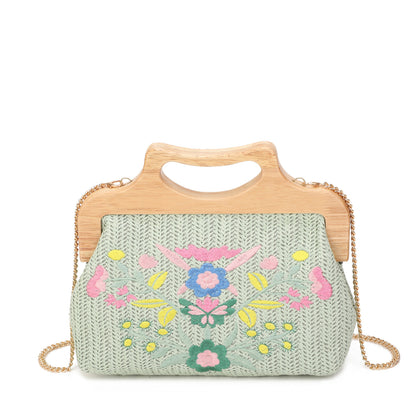Bolso de Mano en Paja | Accesorio Festivo - image 8