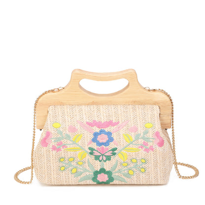 Bolso de Mano en Paja | Accesorio Festivo - image 5